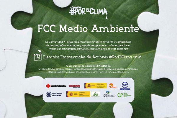 FCC Medio Ambiente selected as one of the "101 Business Climate Initiatives" for 2020